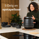 CookingTotem® | 10-Delige Opstapelbare Non-Stick Pannenset