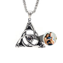 Colar Triângulo Personalizável Masculino Aço Inoxidável