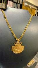 Corrente Cadeado 10mm + Pingente favela venceu