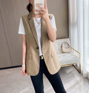 Blazer de Lapela Sophia™ - O Blazer Sem Mangas: Elegância e Estilo em Cada Detalhe!