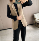 Blazer de Lapela Sophia™ - O Blazer Sem Mangas: Elegância e Estilo em Cada Detalhe!