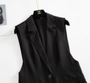 Blazer de Lapela Sophia™ - O Blazer Sem Mangas: Elegância e Estilo em Cada Detalhe!