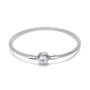 Bracelete para Berloque Forever Love Prata