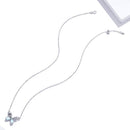 Colar Borboleta de Opala Azul Turquesa