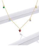 Colar Pingentes Coloridos