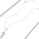 Colar Cruz Fé em Prata 925