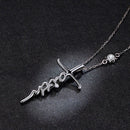 Colar Cruz Fé em Prata 925