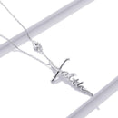 Colar Cruz Fé em Prata 925