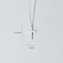 Colar de Cruz Clássica Prata