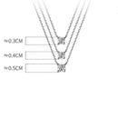 Colar Prata com Brilhante em Zircônia