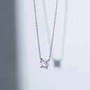 Colar Prata com Brilhante em Zircônia