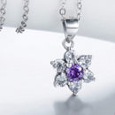 Conjunto Violeta em Prata 925