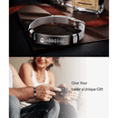 Pulseira de Amor Eterno™ com sua foto com sua alma gêmea e mensagem gravada