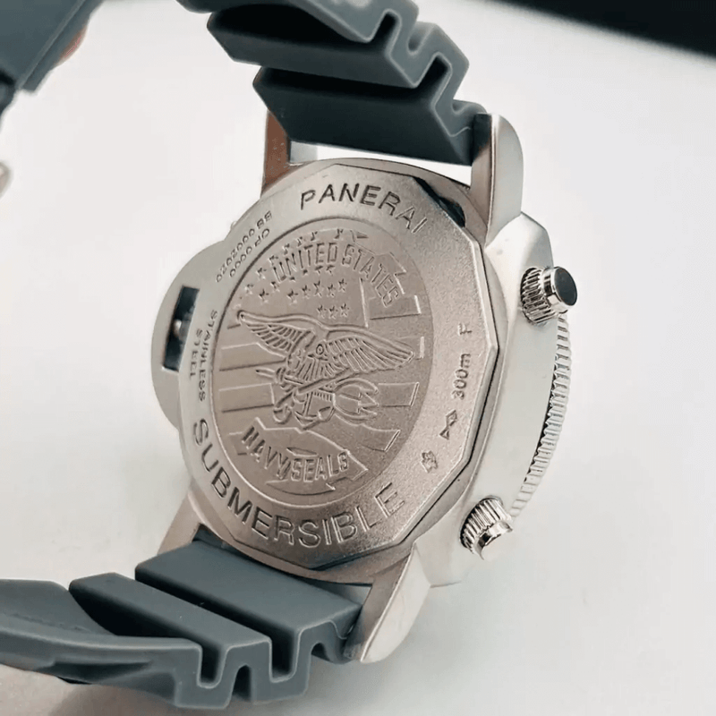 Relógio Masculino Panerai Marina Militare Prata Cinza Camuflado - Frete Grátis