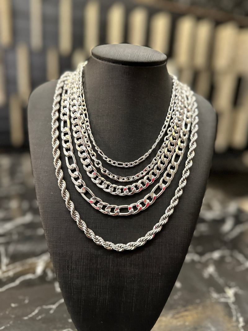 Kit com 10 Correntes em prata 925