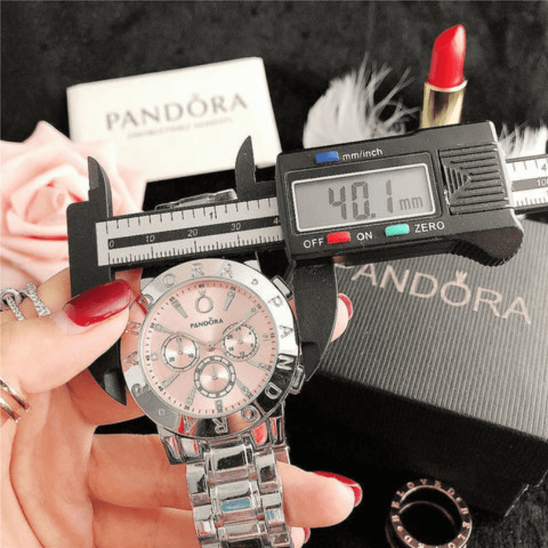 [Queima de Estoque🔥] COMPRE 1 LEVE 4 - Relógio Pandora Feminino Original Resistente a Água