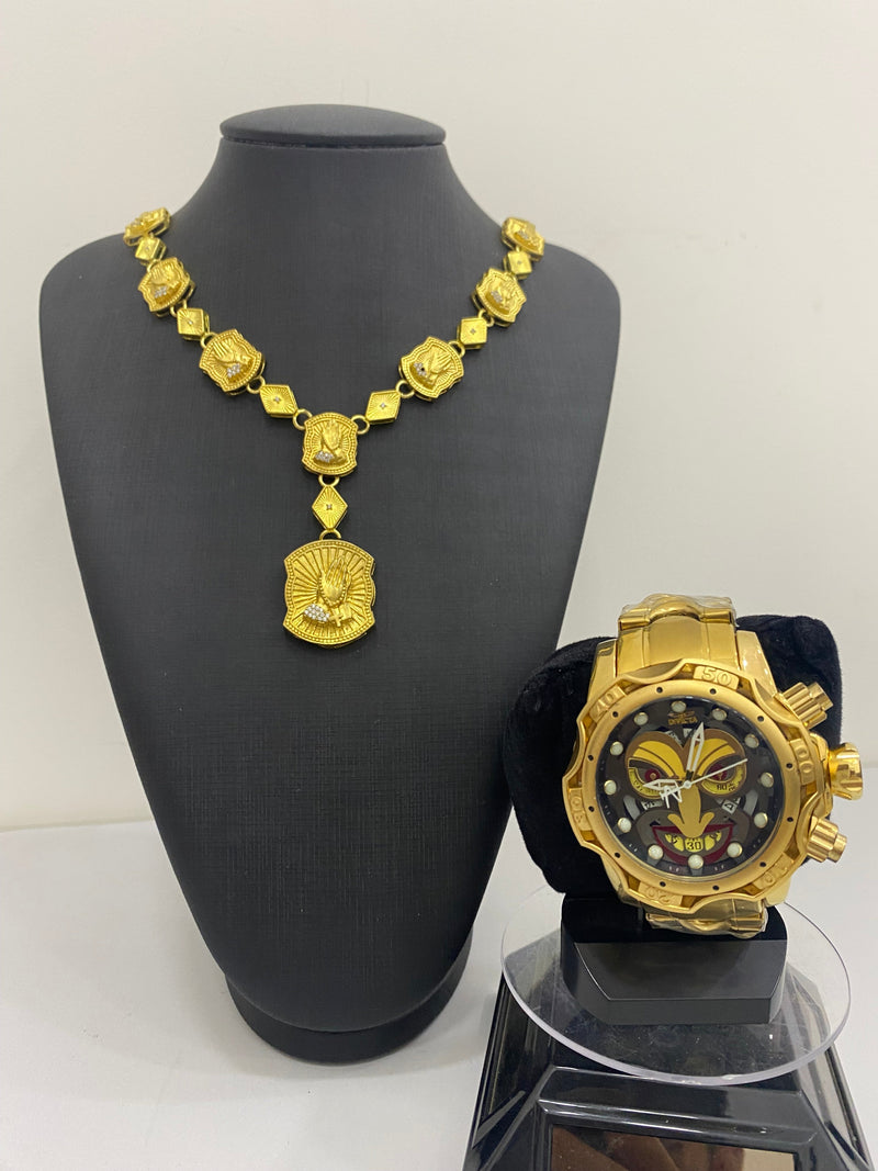 KORINGA JOCKER + CORRENTE EM MOEDA ANTIGA