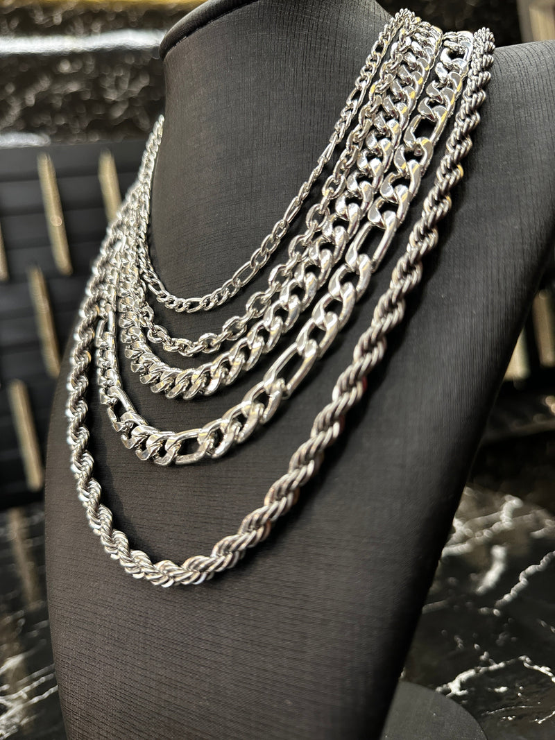 Kit com 10 Correntes em prata 925