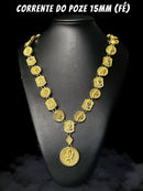 CORRENTE DO POZE MODELO FÉ EM MOEDA ANTIGA