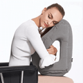 ComfortTravel Buddy: Almofada Inteligente para Viagens™ - com Bolso lateral e botão de ajuste