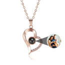 Colar Coração com Zircônias Personalizável Feminino Prata 925