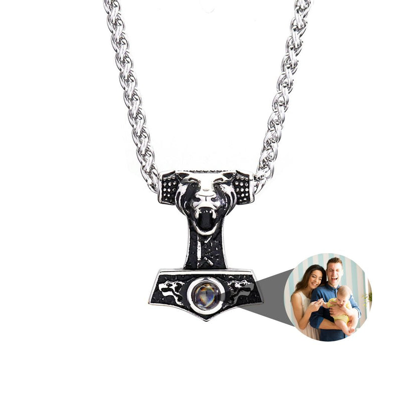 Colar Viking Personalizável Masculino Aço Inoxidável