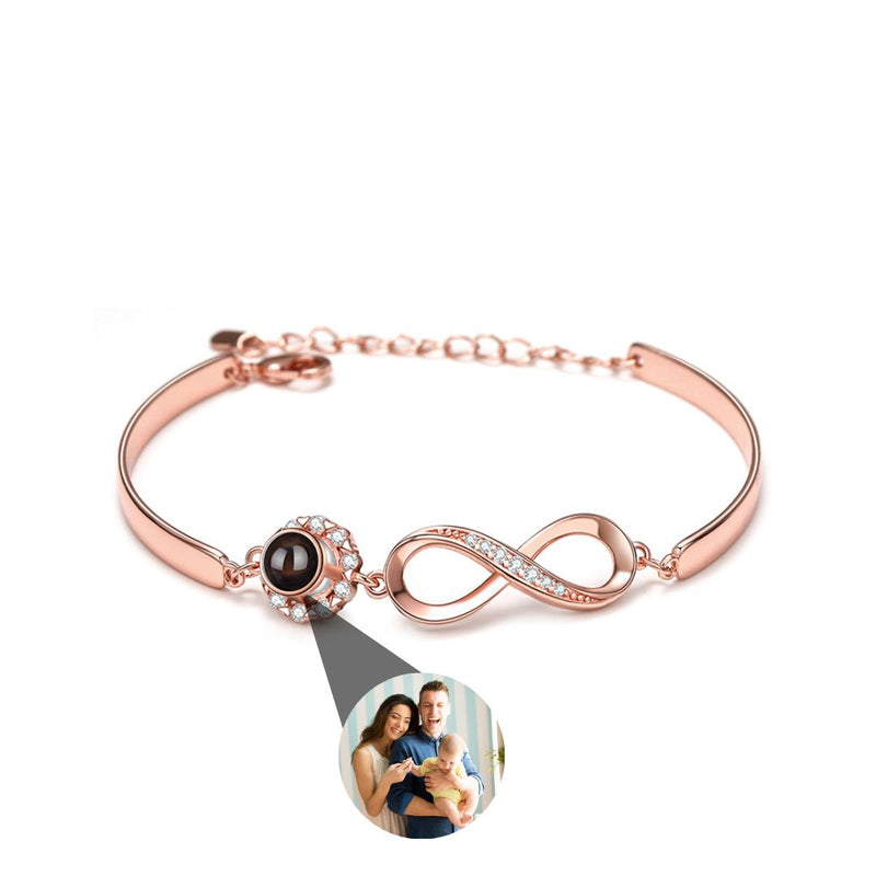 Pulseira Infinity Love Personalizável Feminina Prata 925
