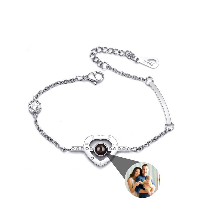 Pulseira Eternal Love Personalizável Feminina Prata 925