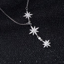 Colar de Natal Estrelas Prata