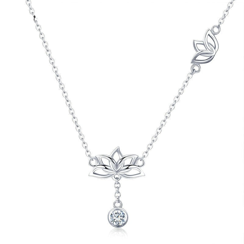 Colar Lótus em Prata 925