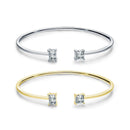 Pulseira Rígida Zircônia Retangular