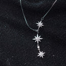 Colar de Natal Estrelas Prata