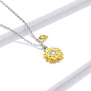 Conjunto Colar e Brincos de Girassol