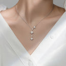 Colar de Natal Estrelas Prata