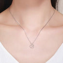 Colar Gato Coração em Prata 925