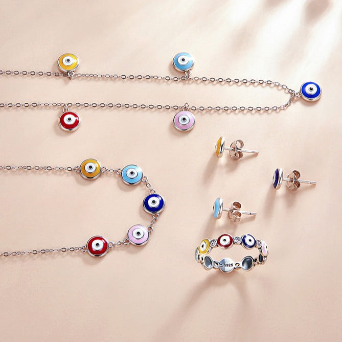Colar Olho Grego Multicolorido