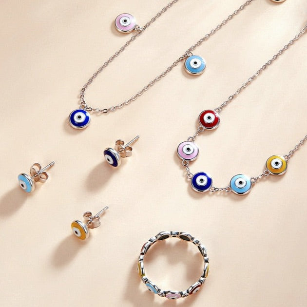Colar Olho Grego Multicolorido