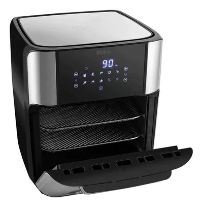 Fritadeira Air Fryer Oven Philco 12 Litros 4 em 1 Frita sem óleo, assa, desidrata e reaquece Preto BFR2100P – Bivolt