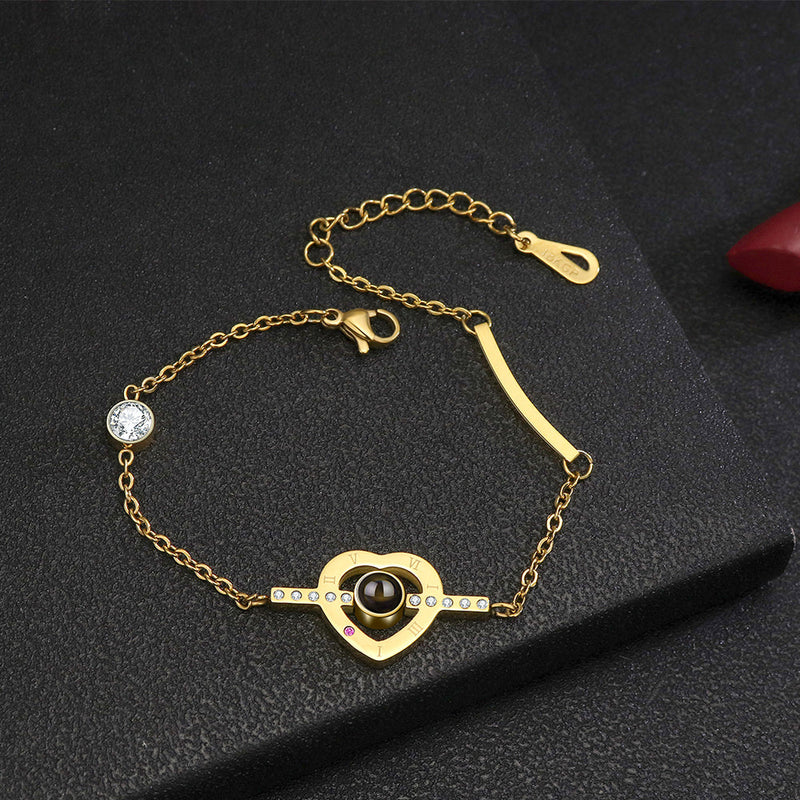 Pulseira Eternal Love Personalizável Feminina Prata 925