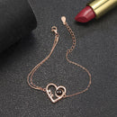 Pulseira "I Love You To The Moon And Back" Personalizável Feminina Prata 925