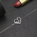 Pulseira "I Love You To The Moon And Back" Personalizável Feminina Prata 925