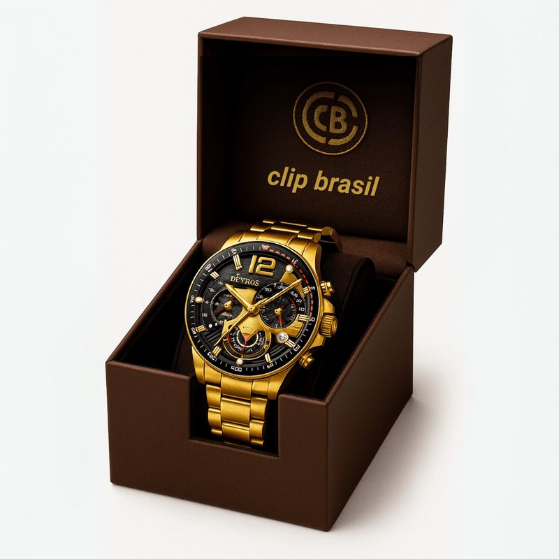 COMPRE 1 E LEVE 4 - KIT 4 Relógios de Aço Masculino™ APENAS R$197