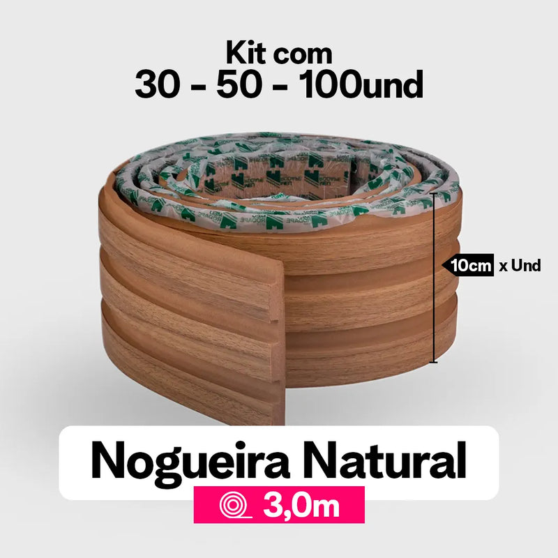 Kit Painel Ripado Autocolante 3M Laminado  | Linha Madeto | TOP