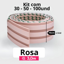 Kit Painel Ripado Autocolante 3M Laminado  | Linha Madeto | TOP