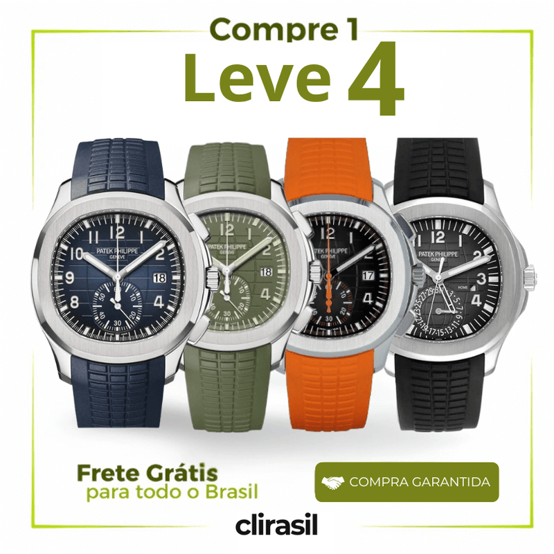 PROMOÇÃO COMPRE 1 LEVE 4 - Geneve Aquanaut 42.2mm - Acompanha Caixa + Certificado do Original