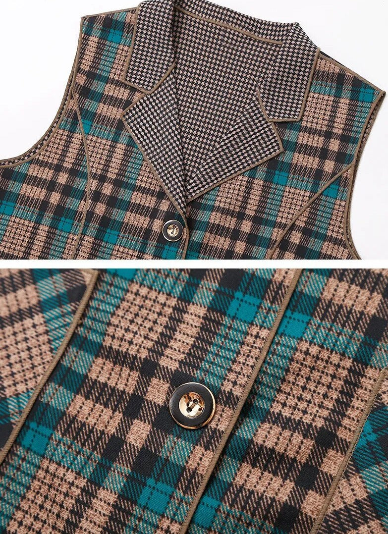 Colete de Lapela Francesca™ Moda Européia / Uma Peça que Reflete o Brilho e a Beleza da Moda Européia.