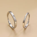 Par de Alianças Ajustáveis Prata 925 Basic