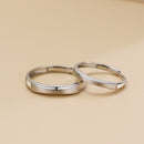 Par de Alianças Ajustáveis Prata 925 Basic