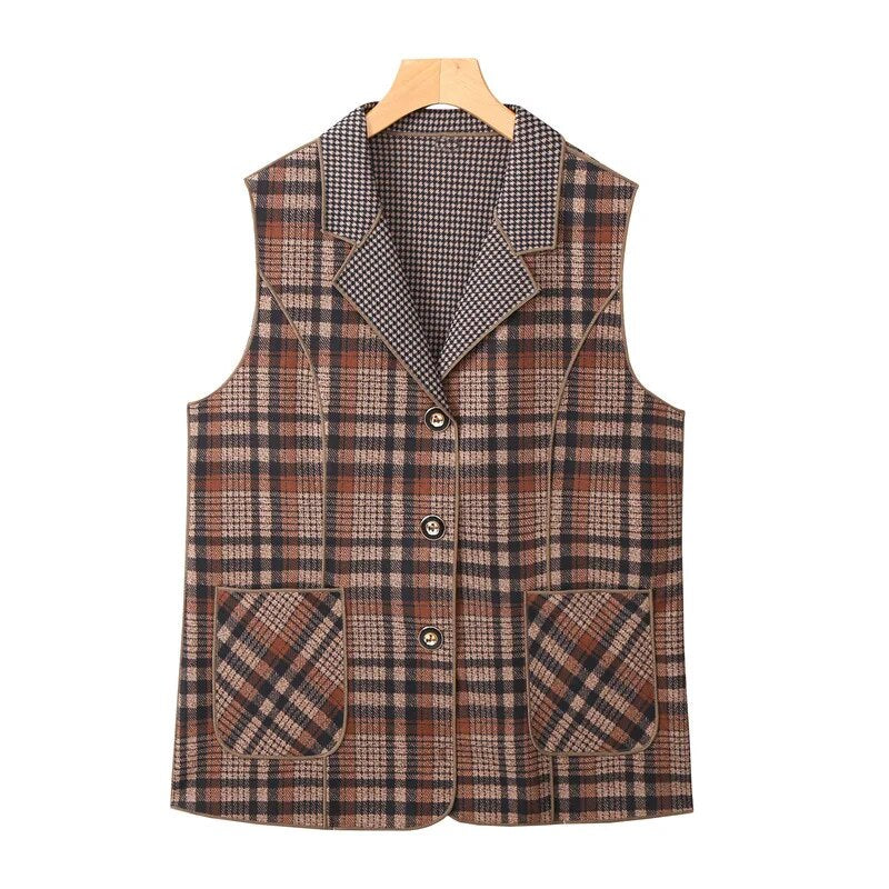 Colete de Lapela Francesca™ Moda Européia / Uma Peça que Reflete o Brilho e a Beleza da Moda Européia.