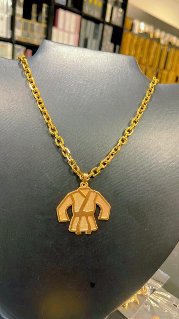 Corrente Cadeado 10mm + Pingente faixa